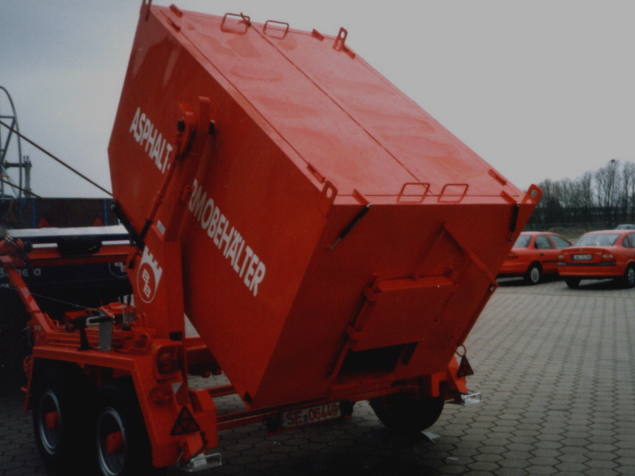contenedor termico para reciclaje de asfalto