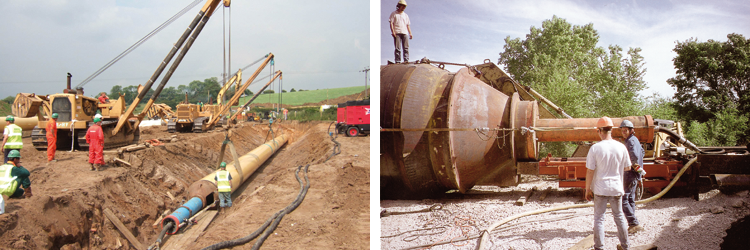 GRUNDORAM: Instalación de tuberías de acero con tecnología Sin Zanja